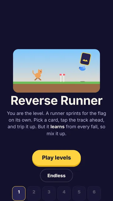 Screenshot of Reverse Runner